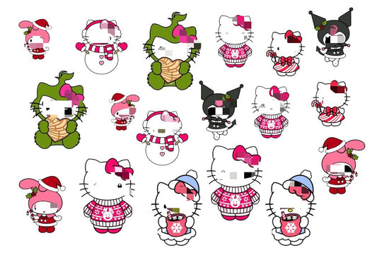 Kitty Xmas Sheet